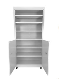 Thumbnail for Steel Cabinets USA Mobile Cabinet For Multi Purpose Storage - 36x18x78 White