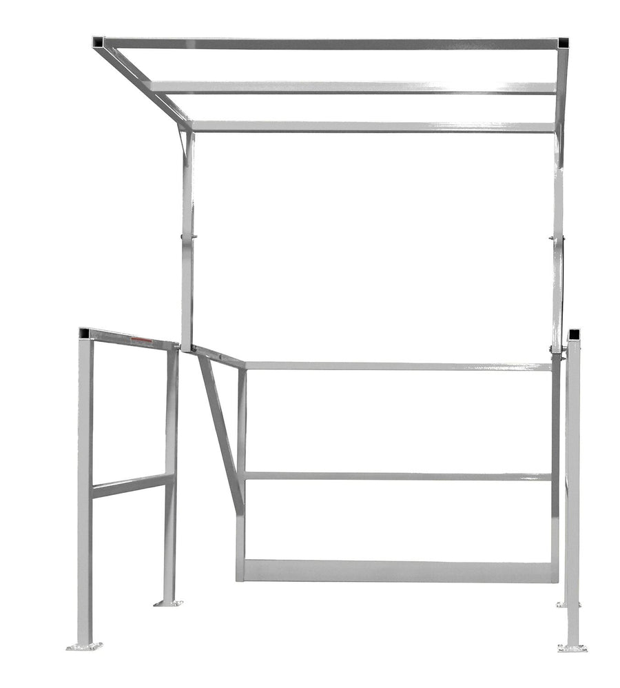 Aluminum Mezzanine Safety Gate 56 In. Width Silver