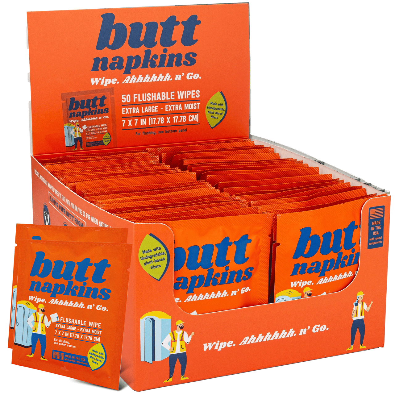 Industrial Butt Napkins (50 Pack)