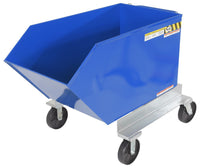 Thumbnail for Steel Portable Tilting Hopper 3/4 Cubic Yard 2,000 Lb. Capacity Blue