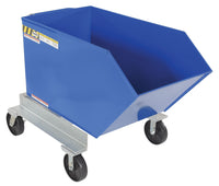 Thumbnail for Steel Portable Tilting Hopper 3/4 Cubic Yard 2,000 Lb. Capacity Blue