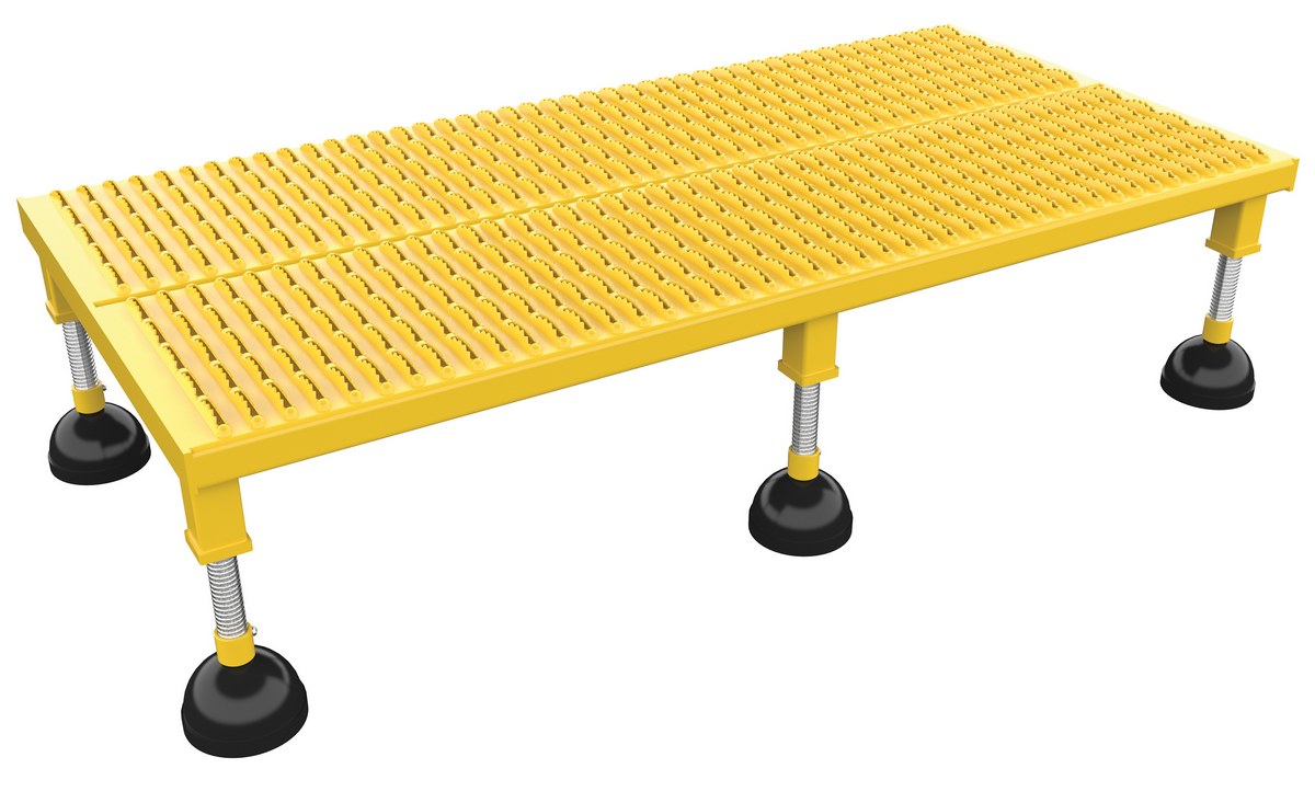 PORTABLE ADJ STAND 24X48 LOW SERRATED - Model PAHW-L-2448