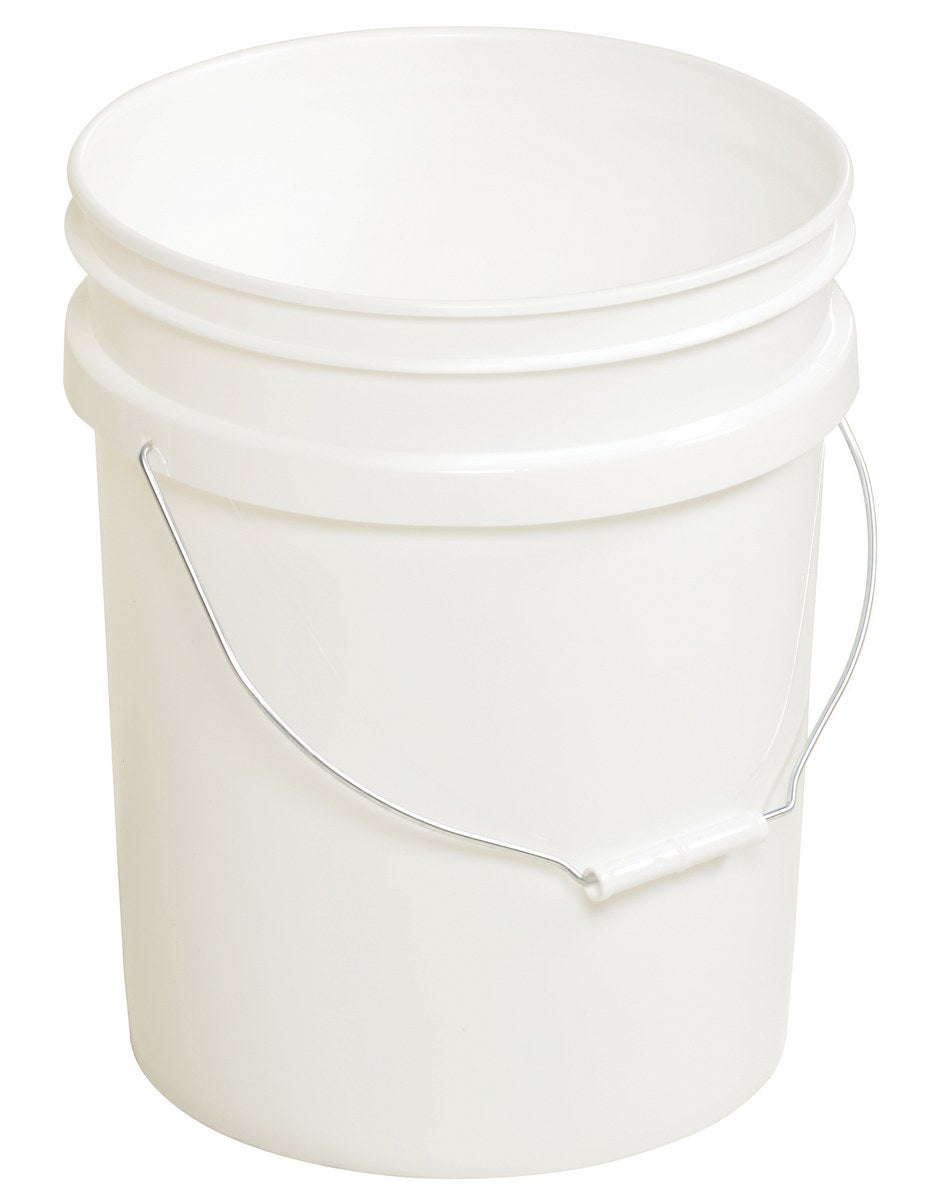 5 Gallon White Plastic Pail