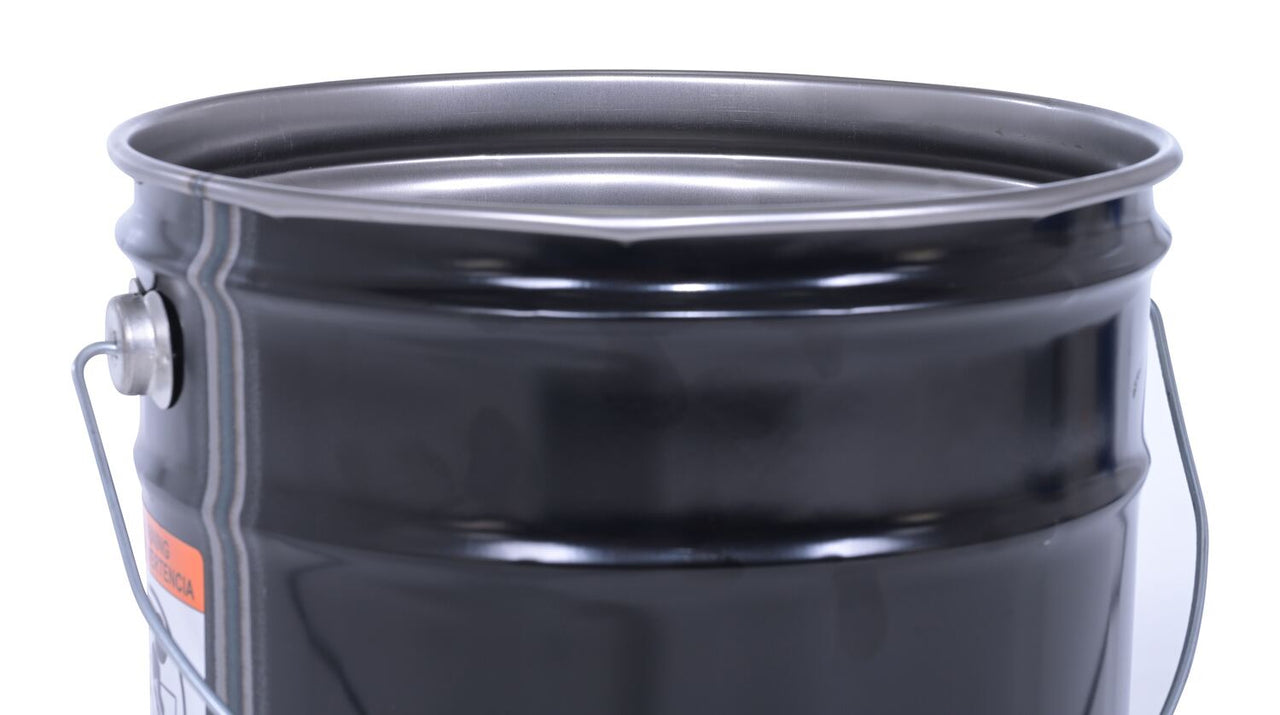 BLACK OPEN HEAD STEEL PAIL 5 GALLON