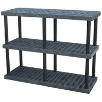 Thumbnail for PLASTIC BULK SHELF & STORAGE 66X24 3 SHELF - Model PBSS-6624-3