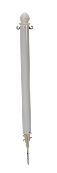 Thumbnail for WHITE PLASTIC BARRICADE GROUND STAKE