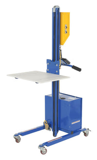 Thumbnail for Vestil Steel DC Powered Quick Lift with Auto Height Indexer 175lb Capacity Blue
