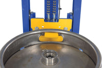 Thumbnail for Vestil Steel Quick Lift DC Powered Keg Lift 57 In. Raised Height 400 Lb. Capacity