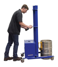 Thumbnail for Vestil Steel Quick Lift DC Powered Keg Lift 57 In. Raised Height 400 Lb. Capacity