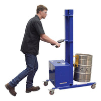 Thumbnail for Vestil Steel Quick Lift DC Powered Keg Lift 57 In. Raised Height 400 Lb. Capacity