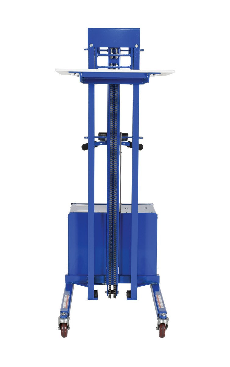 Vestil Steel Quick Lift DC Powered Lift 57 In. Raised Height 400 Lb. Capacity