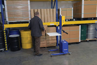 Thumbnail for Vestil Steel DC Powered Quick Lift with Auto Height Indexer 175lb Capacity Blue