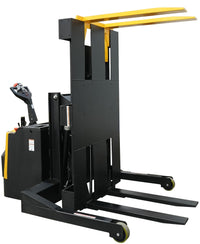 Thumbnail for Steel Portable Pallet Inverter 32 In. to 54 In Fork Opening 3000 Lb. Capacity Yellow/Black