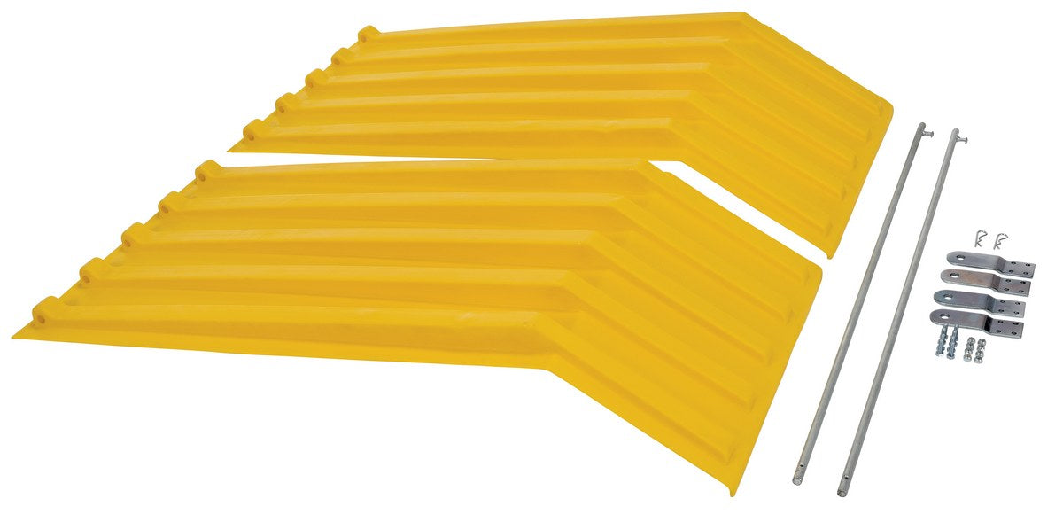 YELLOW POLY LIDS SIZE 1 STYLE H HOPPER - Model PLIDH100YL