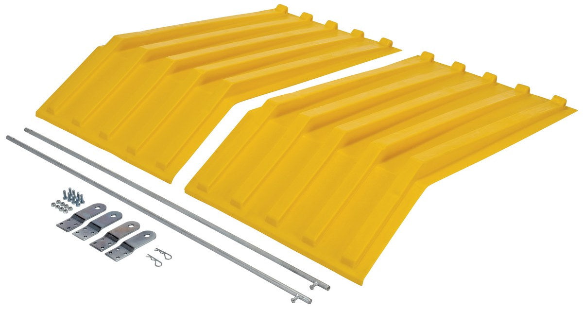 YELLOW POLY LIDS SIZE 1 STYLE H HOPPER - Model PLIDH100YL