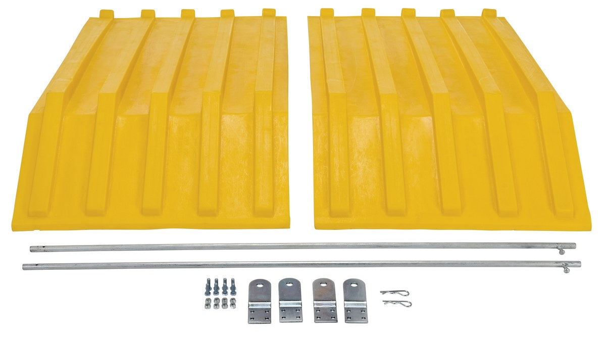 YELLOW POLY LIDS SIZE 1 STYLE H HOPPER - Model PLIDH100YL