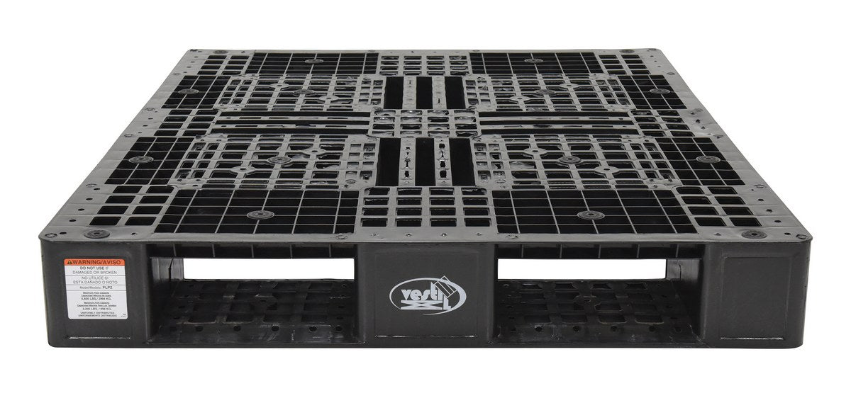 BLACK PLASTIC PALLET 6600 LB 48 X 40