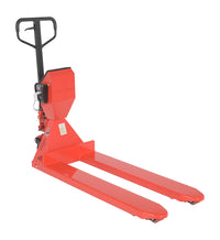 Thumbnail for Steel Low Profile Pallet Truck with Scale and Printer 64-1/2 In. x 22-1/2 In. x 48 In. 5000 Lb. Capacity Red