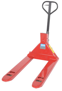 Thumbnail for Steel Trade Legal Low Profile Pallet Truck with Scale and Printer 66 In. x 28 In. x 48 In. 5000 Lb. Capacity Red