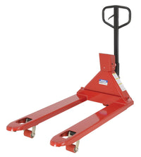Thumbnail for Steel Trade Legal Low Profile Pallet Truck with Scale 66 In. x 28 In. x 48 In. 5000 Lb. Capacity Red