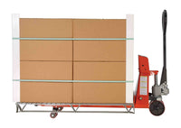 Thumbnail for Steel Trade Legal Low Profile Pallet Truck with Scale 66 In. x 28 In. x 48 In. 5000 Lb. Capacity Red