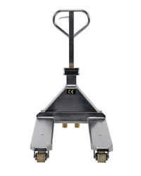 Thumbnail for Stainless Steel Low Profile Pallet Truck with Scale 61-43/64 In. x 27 In. x 48-5/8 In. 5000 Lb. Capacity Silver