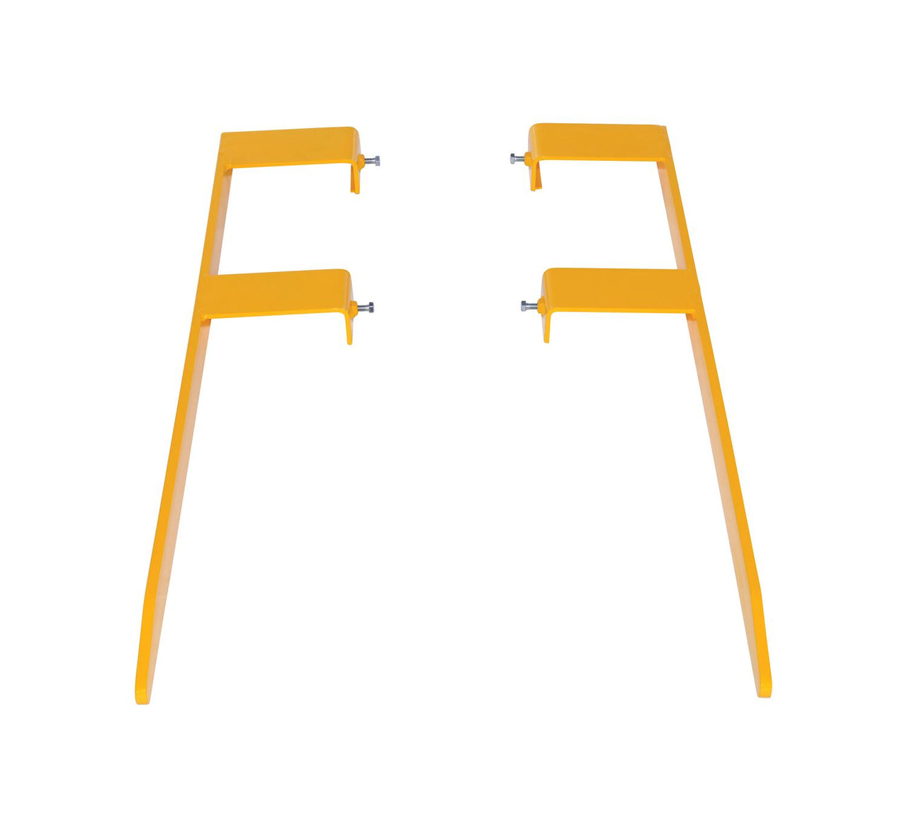 Vestil Steel Pallet Master Fork Extensions 6 In. x 48 In. Yellow