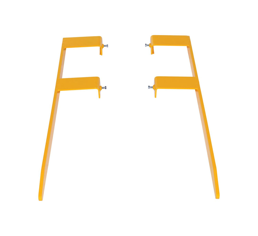 Vestil Steel Pallet Master Fork Extensions 6 In. x 48 In. Yellow