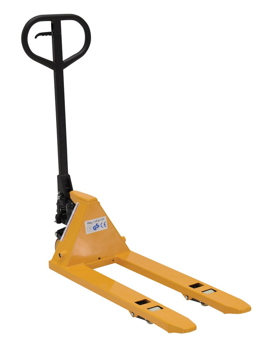 Steel Mini Hand Pallet Truck 45 In. x 15 In. x 45 In. 1100 Lb. Capacity Yellow