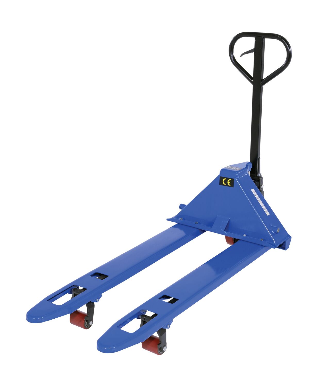 Steel Pallet Truck 48 In. Long 21 In. -27 In. Adjustable Width Forks 4,400 Lb. Capacity Blue