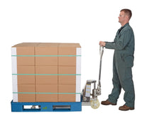 Thumbnail for Stainless Steel Pallet Truck 59 In. x 21-1/2 In. x 48 In. 5500 Lb. Capacity Silver