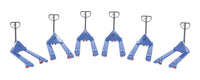 Thumbnail for Steel Full Featured Pallet Trucks 6 Pack 27 In. x 48 In. 5,000 Lb. Capacity Blue