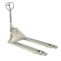 Thumbnail for Steel Zinc Coated Pallet Truck 61 In. x 27 In. x 48 In. 5500 Lb. Capacity Silver