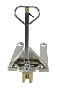 Thumbnail for Steel Zinc Coated Pallet Truck 61 In. x 27 In. x 48 In. 5500 Lb. Capacity Silver