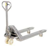 Thumbnail for 304 Stainless Steel Frame Pallet Truck 61 In. x 27 In. x 48 In. 5500 Lb. Capacity Silver