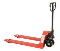 Thumbnail for Steel Pallet Truck with Steel Wheels 61 In. x 27 In. x 48 In. 5500 Lb. Capacity Red