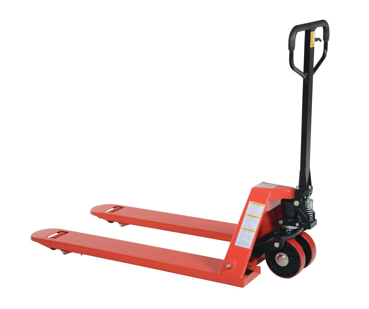 Steel Full Featured Pallet Truck 61 In. x 27 In. x 48 In. 6000 Lb. Capacity Red