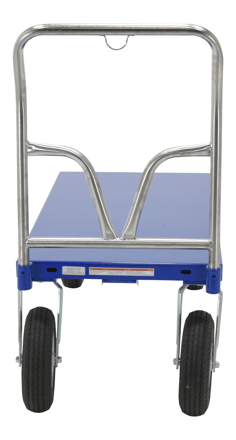 24" x 48" Vestil Steel Platform Cart w/ Pneumatic Tires