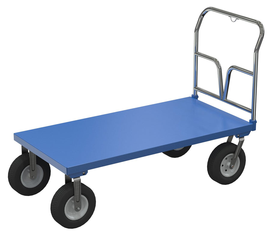 30" x 60" Vestil Steel Platform Cart w/ Pneumatic Tires