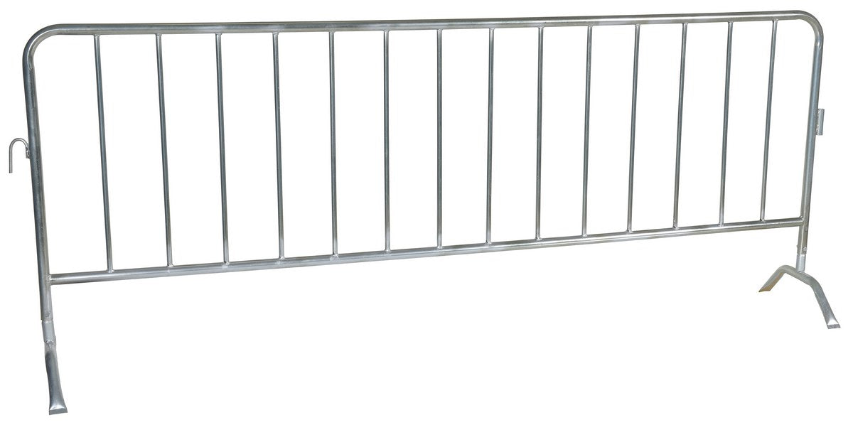 GALVANIZED BARRIER W/CURVED FEET