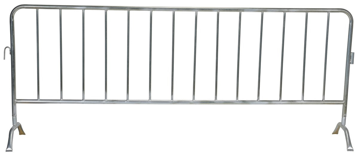 GALVANIZED BARRIER W/CURVED FEET