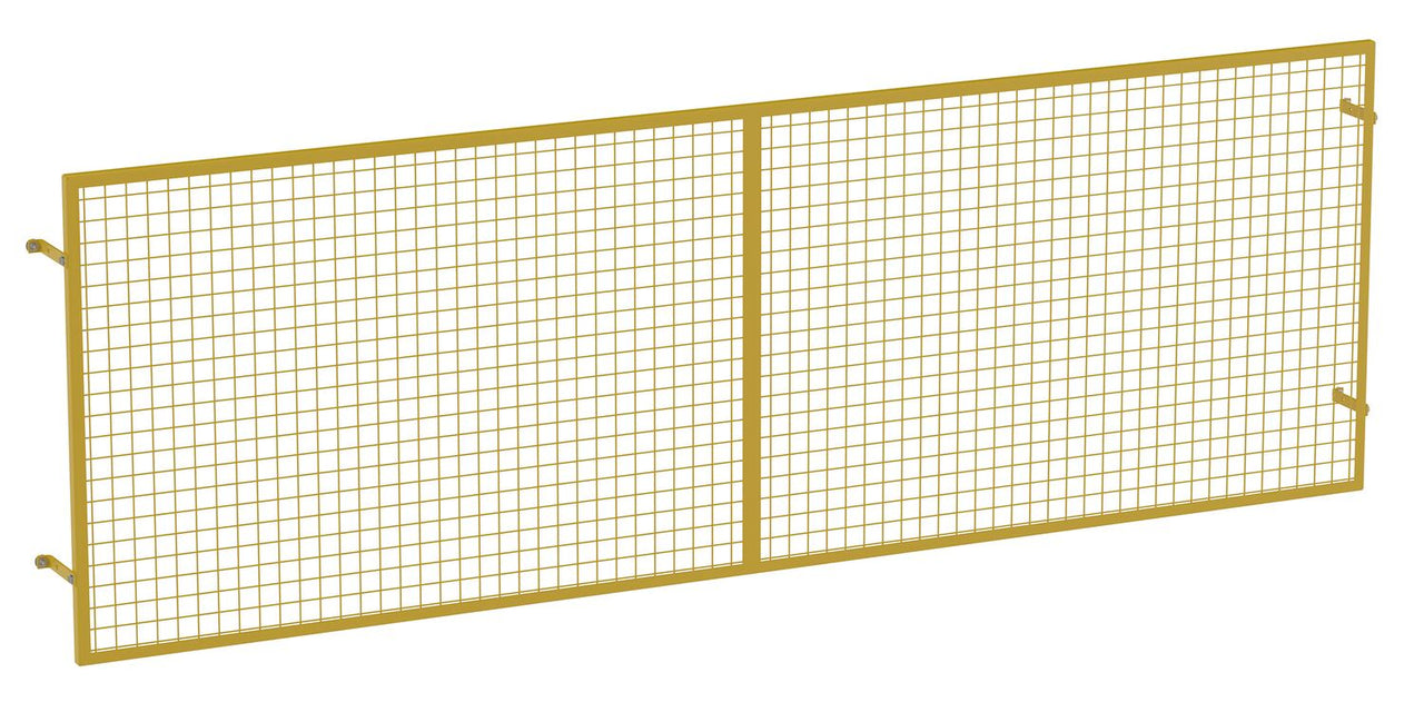 Steel Pallet Rack Back Guard 7-3/8 In. x 146-13/16 In. x 48-1/2 In. Yellow