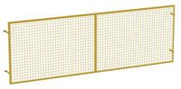 Thumbnail for Steel Pallet Rack Back Guard 7-3/8 In. x 146-13/16 In. x 48-1/2 In. Yellow