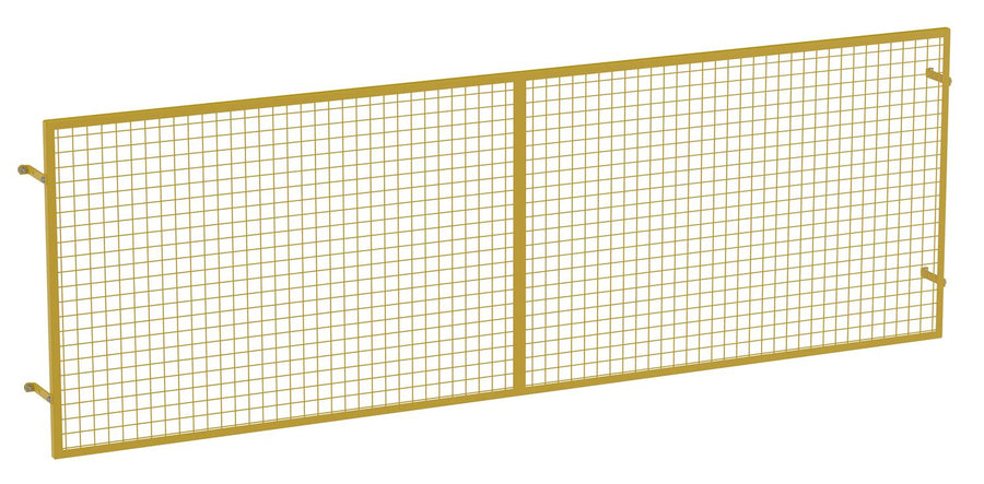 Steel Pallet Rack Back Guard 7-3/8 In. x 146-13/16 In. x 48-1/2 In. Yellow