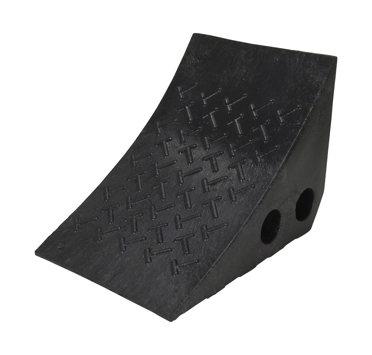 RECYCLED PLASTIC WHEEL CHOCK-BLACK