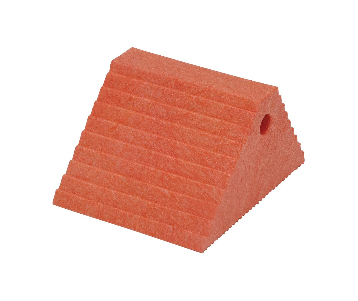 PLASTIC DUAL SLOPE WHEEL CHOCK ORANGE