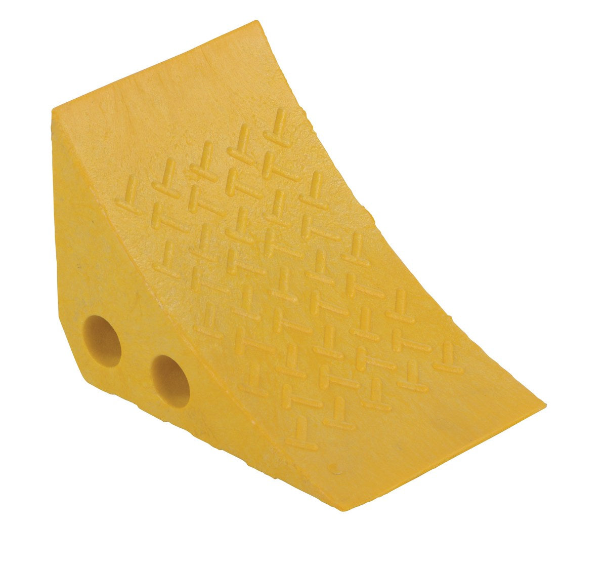 RECYCLED YELLOW PLASTIC WHEEL CHOCK - Model PWC-Y