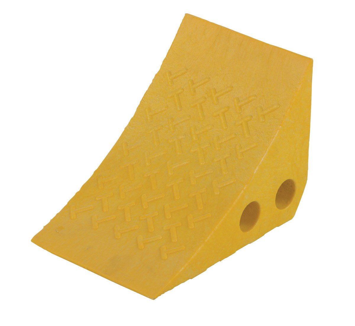 RECYCLED YELLOW PLASTIC WHEEL CHOCK - Model PWC-Y