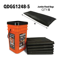 Thumbnail for Quick Dam Grab & Go Kit - Jumbo 4ft Flood Bags (x5)