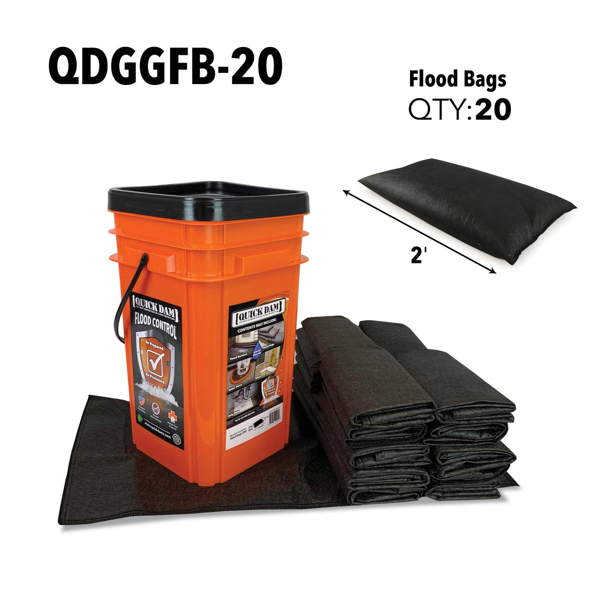 Quick Dam Grab & Go Kit - Flood Bags (x20)